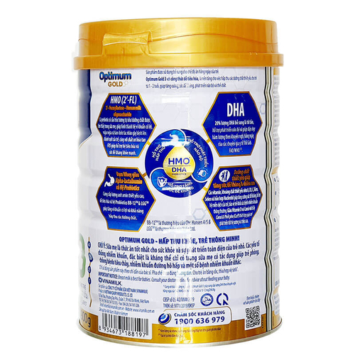 Sữa Optimum Gold 3 HMO 900g (trẻ từ 1-2 tuổi)