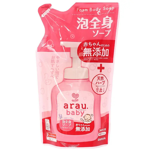 Sữa tắm cho em bé Arau Baby dạng túi - 400ml