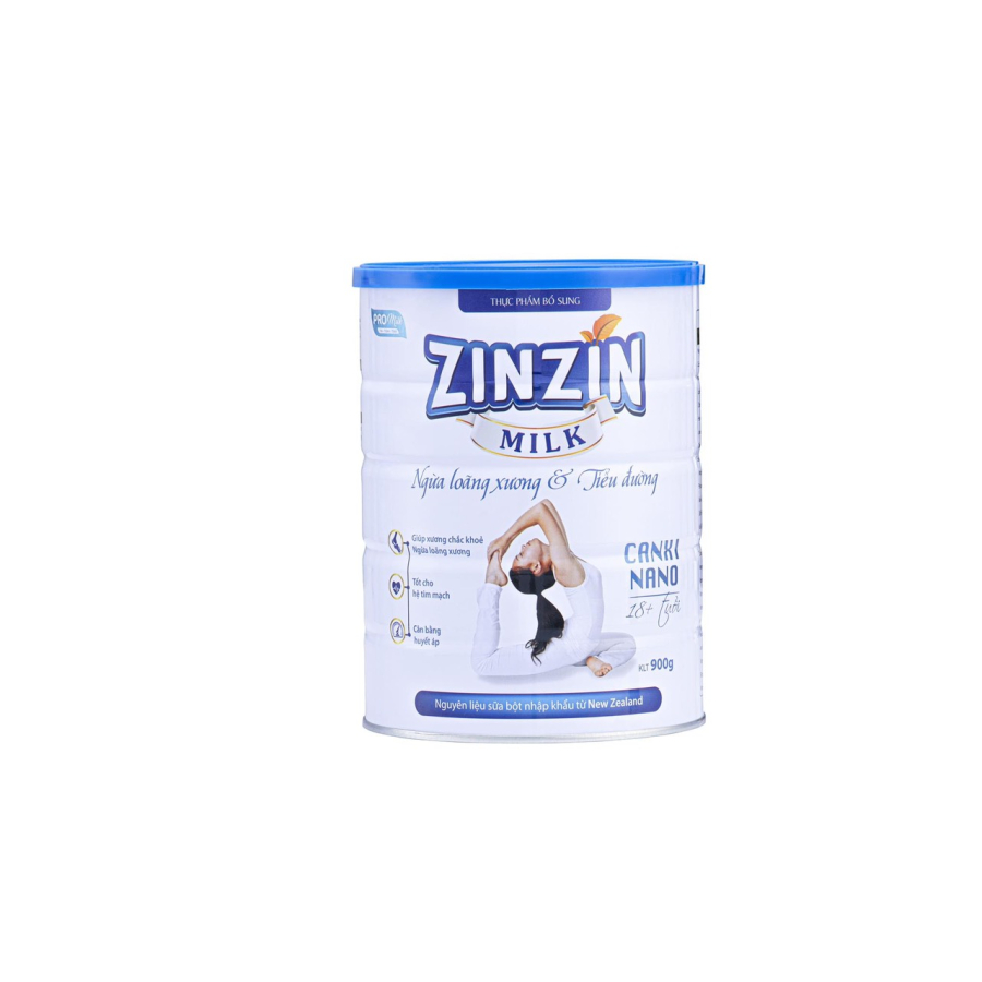 Sữa ZinZin Canxi Nano ngăn ngừa loãng xương & tiểu đường 900