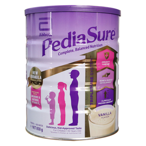 Sữa PediaSure Úc Nắp Tím 850G (trẻ từ 1-10 tuổi)