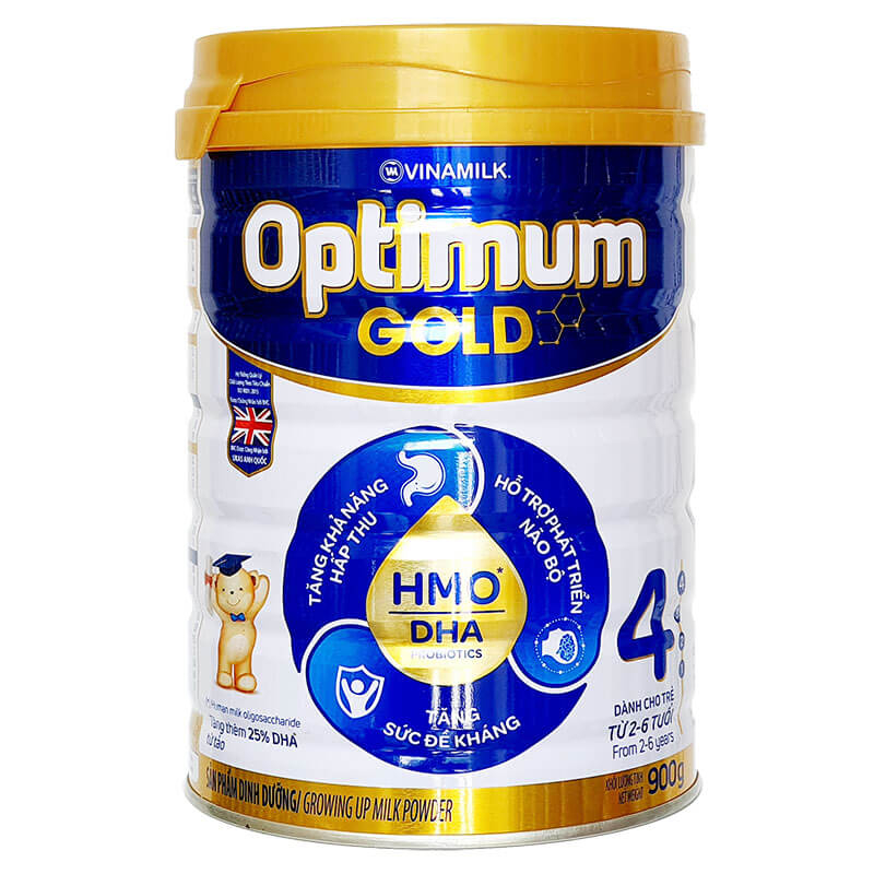 Sữa Optimum Gold 4 HMO 900g (trẻ từ 2 – 6 tuổi)