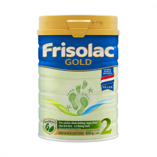 Frisolac Gold 2, 6 - 12 tháng tuổi (850gr)